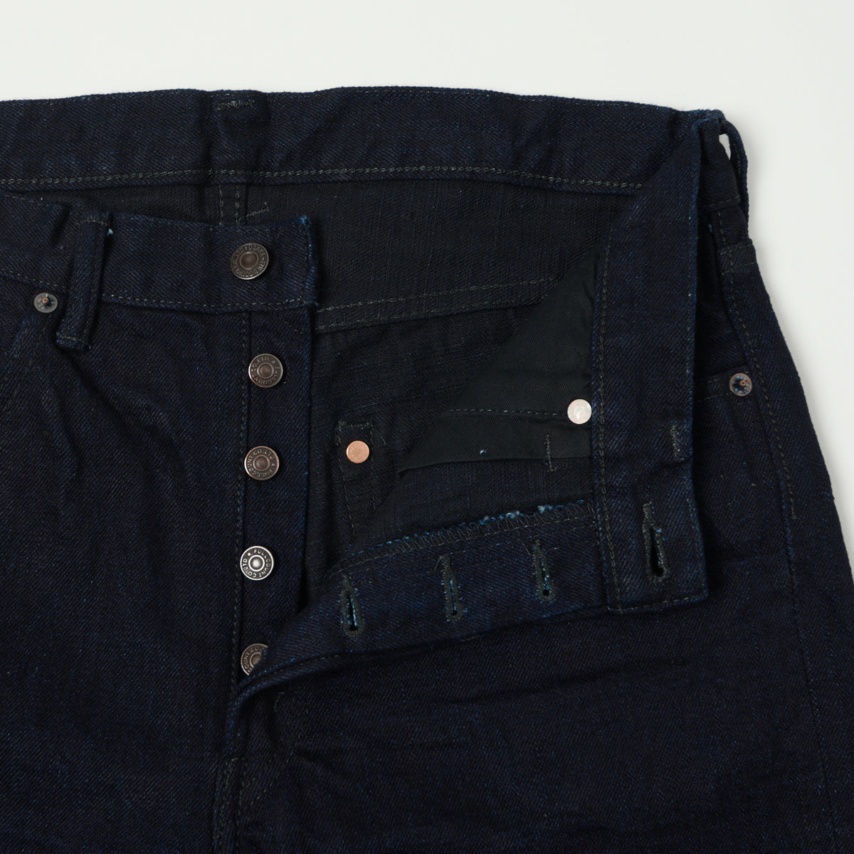 FULLCOUNT 1103 15.5oz 'Super Rough' Regular Straight Jean - Indigo/Black One Wash