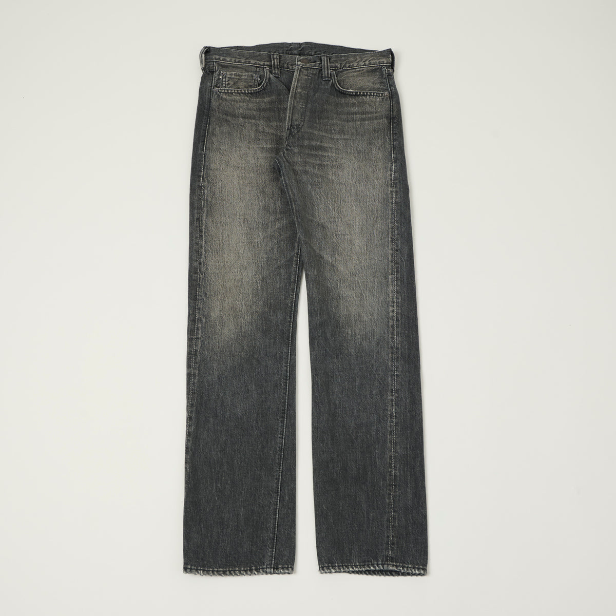 FULLCOUNT 1108 13.7oz Regular Straight Jean - Black 'Dartford' Wash