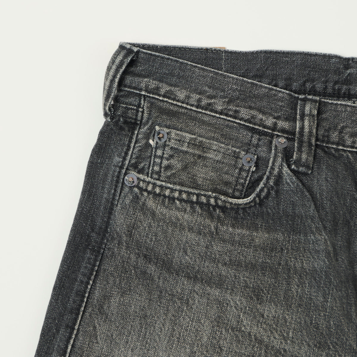 FULLCOUNT 1108 13.7oz Regular Straight Jean - Black 'Dartford' Wash