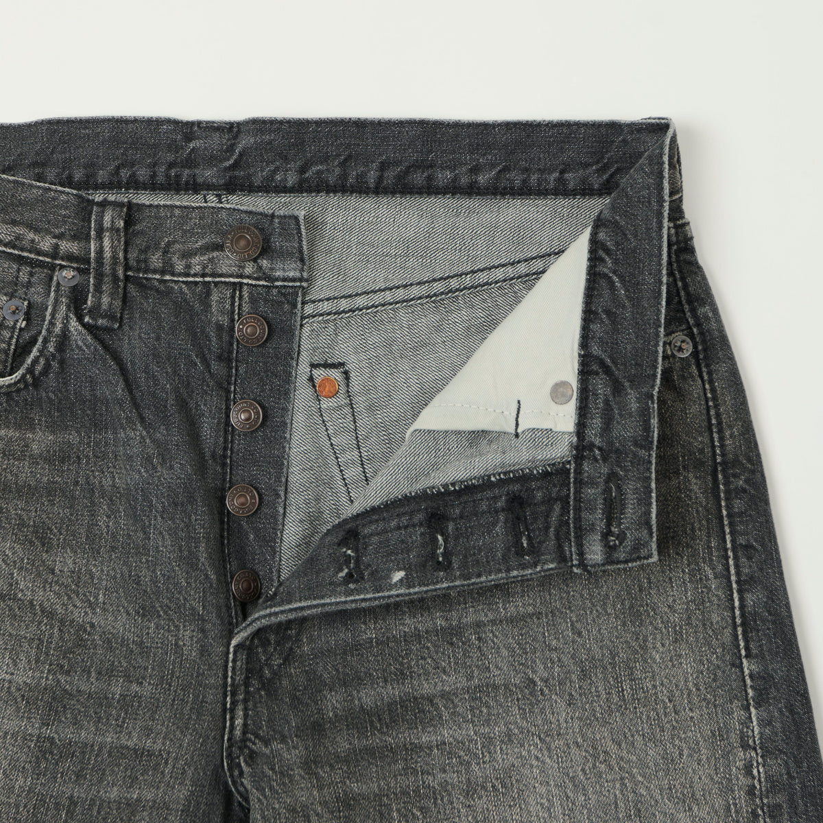FULLCOUNT 1108 13.7oz Regular Straight Jean - Black 'Dartford' Wash