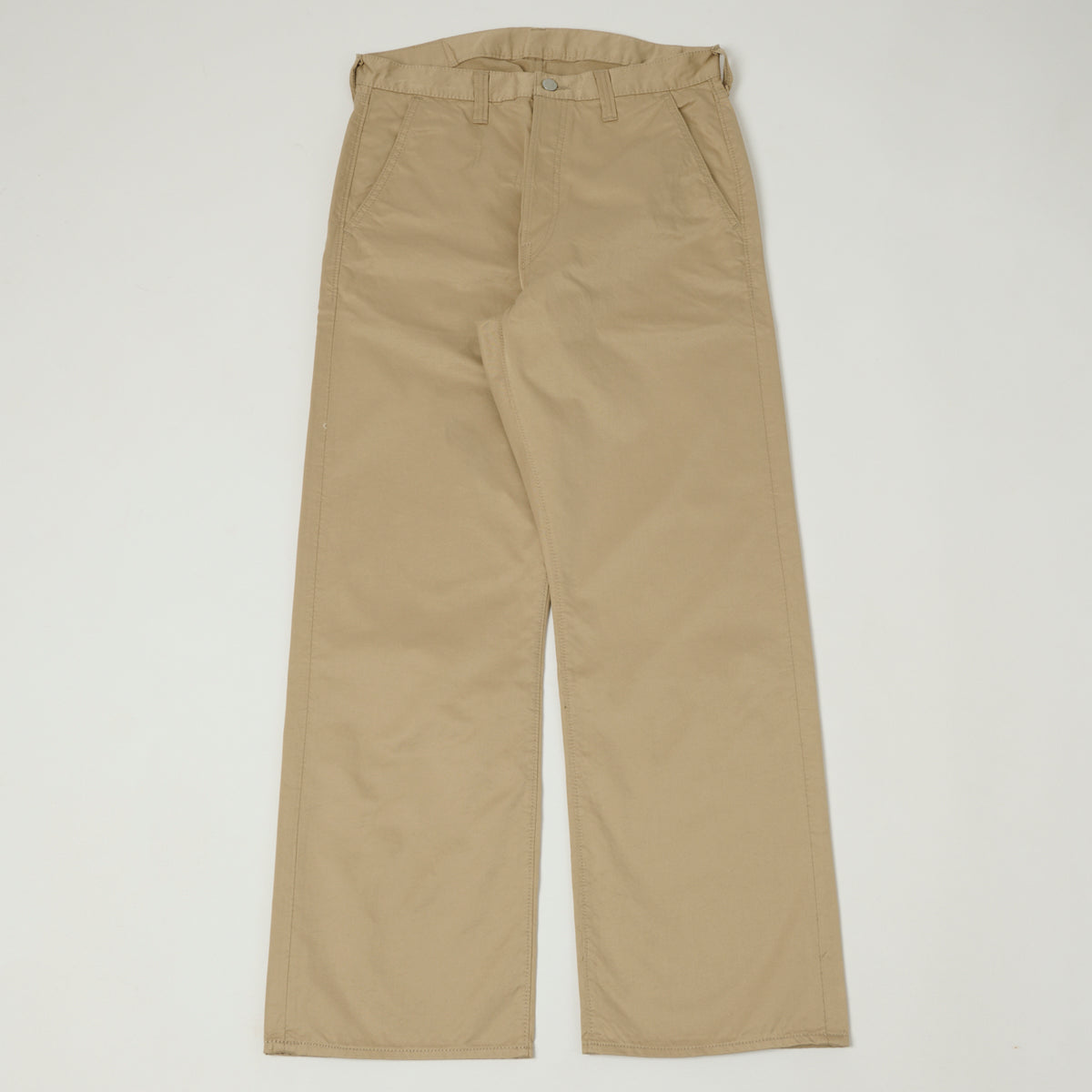 FULLCOUNT 1121 Burberry Twill 'Duke II' Wide Straight Jean - Beige