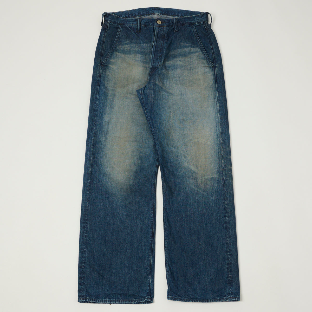 FULLCOUNT 1121 'Duke II' A.M.Co. Denim Wide Straight Jean - Heavy Wash