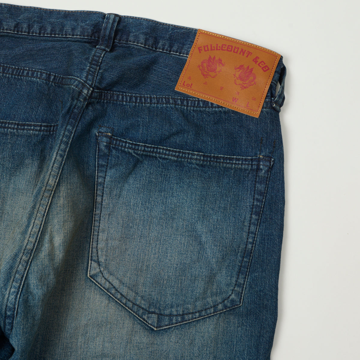 FULLCOUNT 1121 'Duke II' A.M.Co. Denim Wide Straight Jean - Heavy Wash