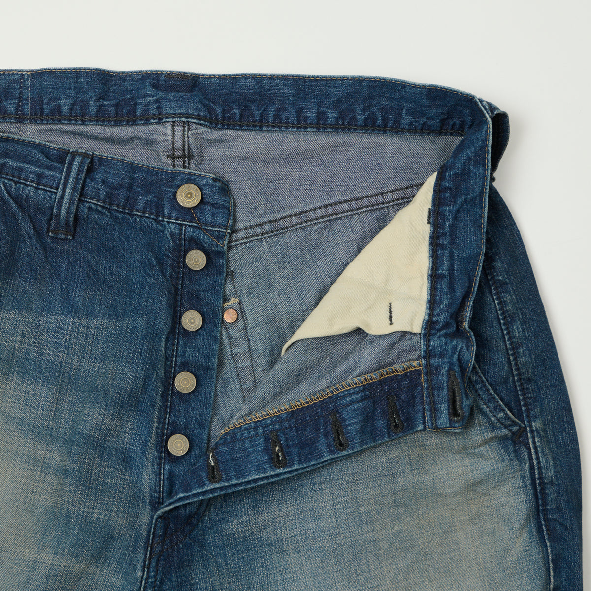 FULLCOUNT 1121 'Duke II' A.M.Co. Denim Wide Straight Jean - Heavy Wash
