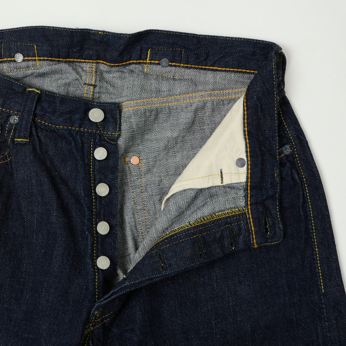 FULLCOUNT 1126 '1937 Model' 11.5oz Wide Straight Jeans - One Wash