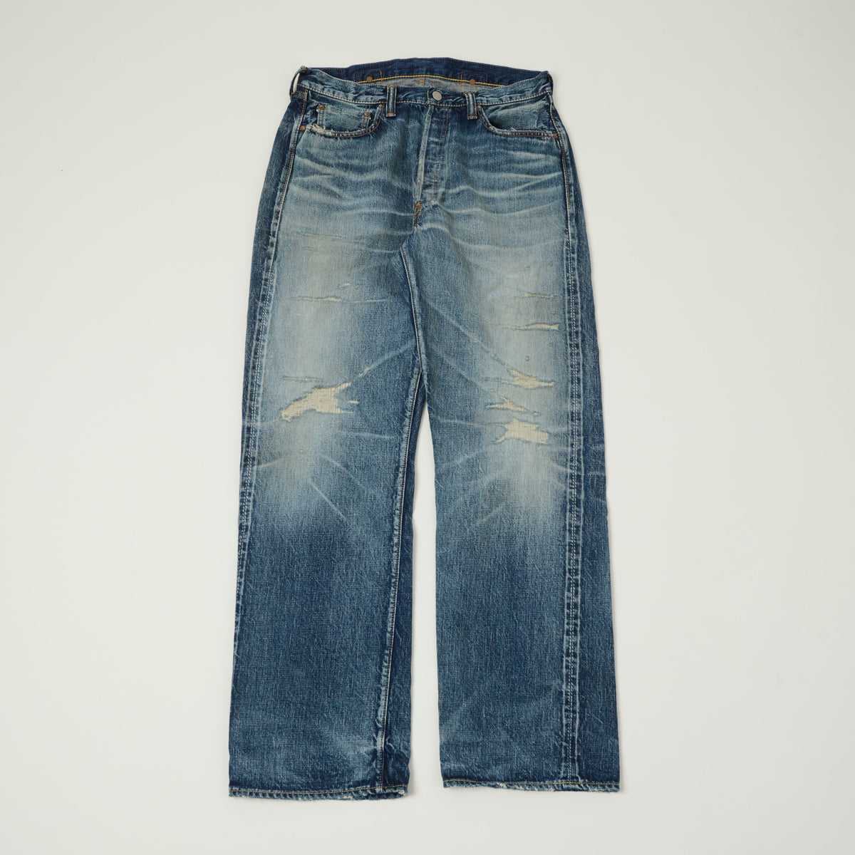 FULLCOUNT 1136 '1937 Model' 13.7oz Wide Straight Jean - 'Mykonos' Wash