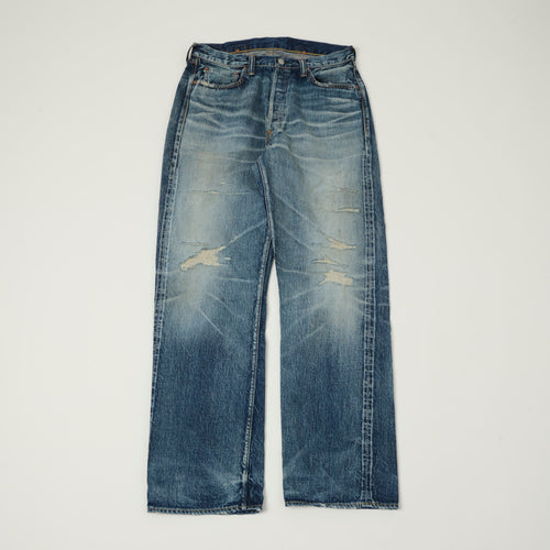 FULLCOUNT 1136 '1937 Model' 13.7oz Wide Straight Jean - 'Mykonos' Wash