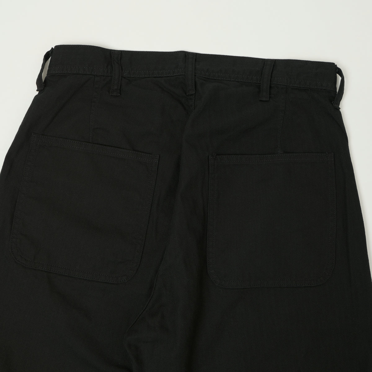 FULLCOUNT 1141 Herringbone Twill U.S. Navy Seamens Trousers - Black