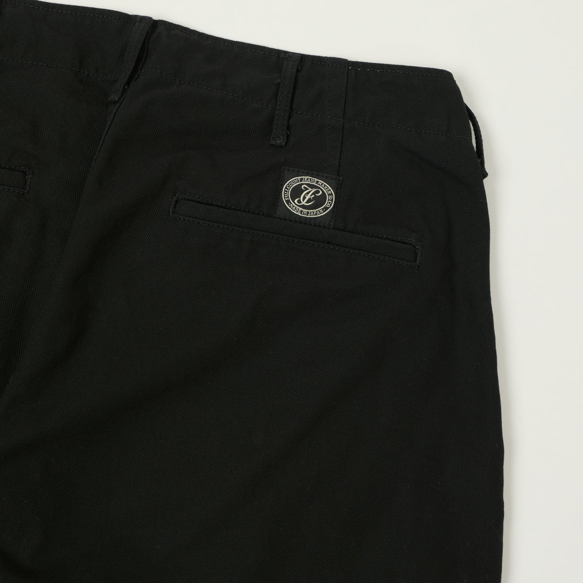 FULLCOUNT 1142 'Tough Dude' Mock Twist Trousers - Black