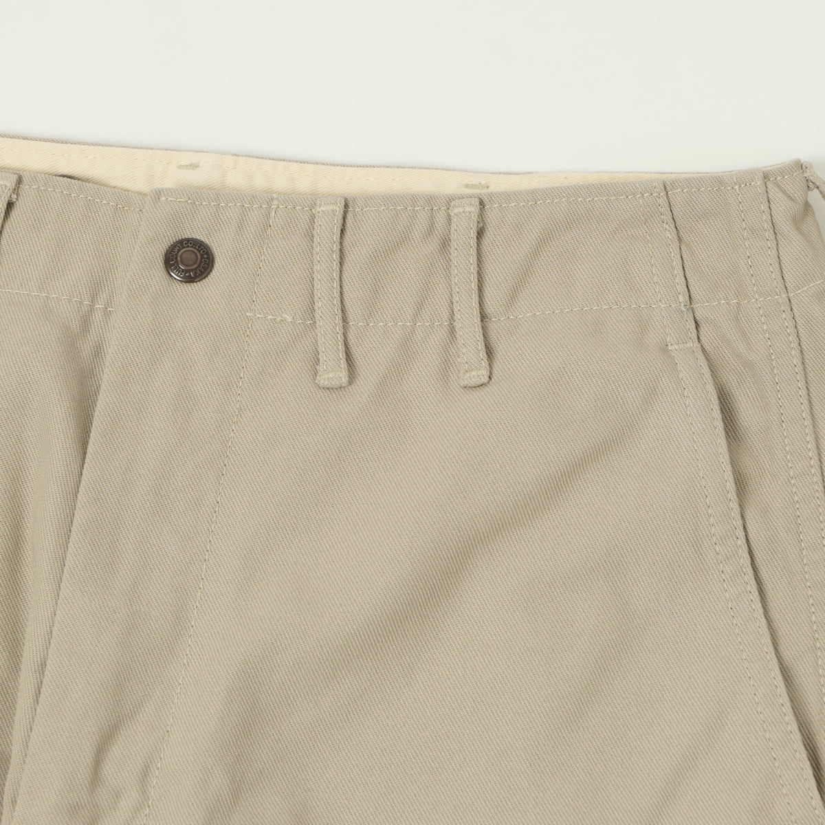 FULLCOUNT 1142 'Tough Dude' Mock Twist Trousers - Sand Beige