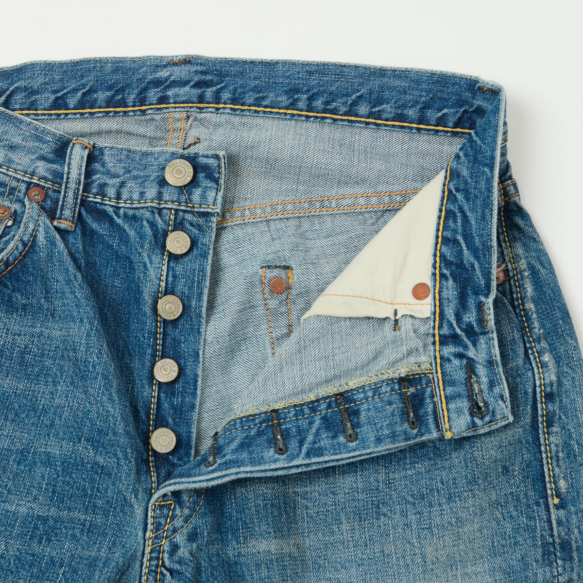 FULLCOUNT 1103 13.7oz Clean Straight Jean - 'Dartford' Wash