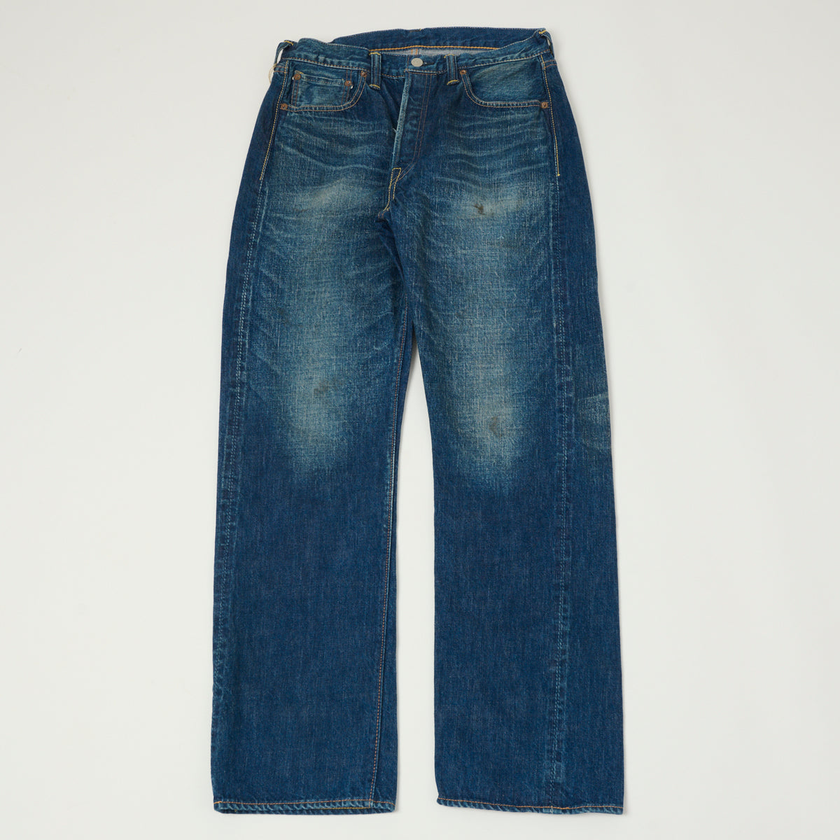 FULLCOUNT 1101 13.7oz Loose Straight Jean - 'More Than Real' Wash