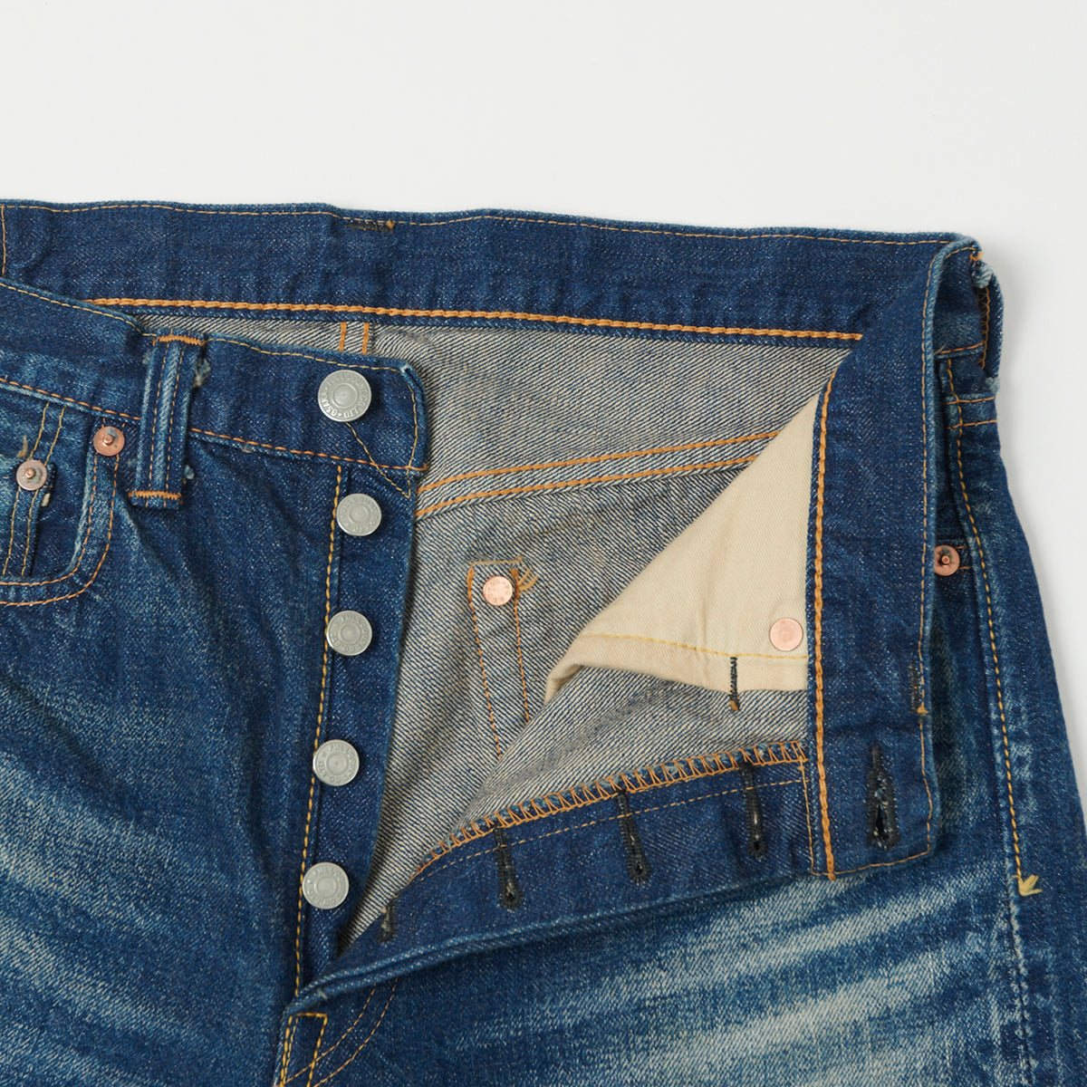 FULLCOUNT 1108 13.7oz Regular Straight Jean - 'More Than Real' Wash