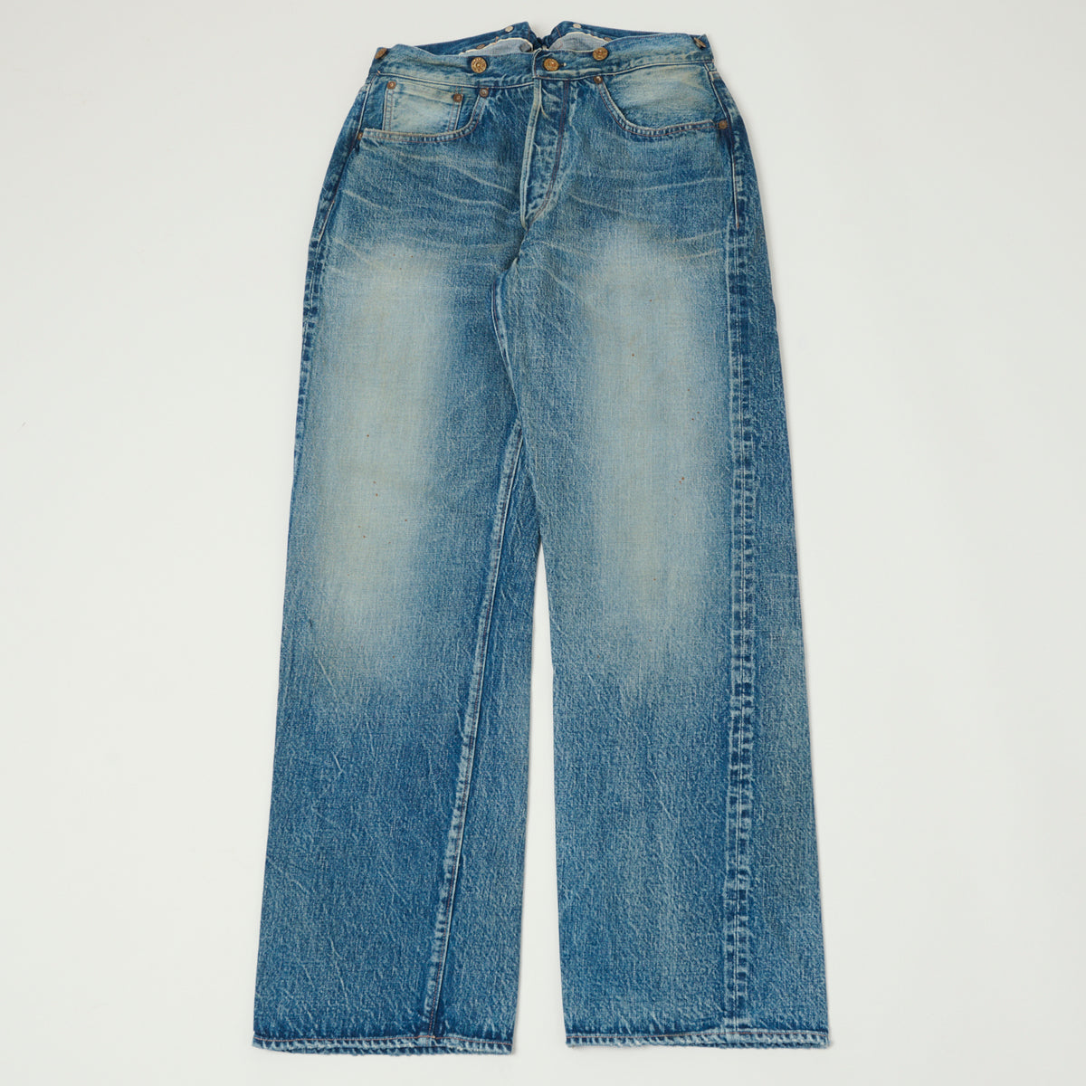FULLCOUNT 1373 'Son of the Soil' 13.7oz Loose Straight Jean - Heavy Wash