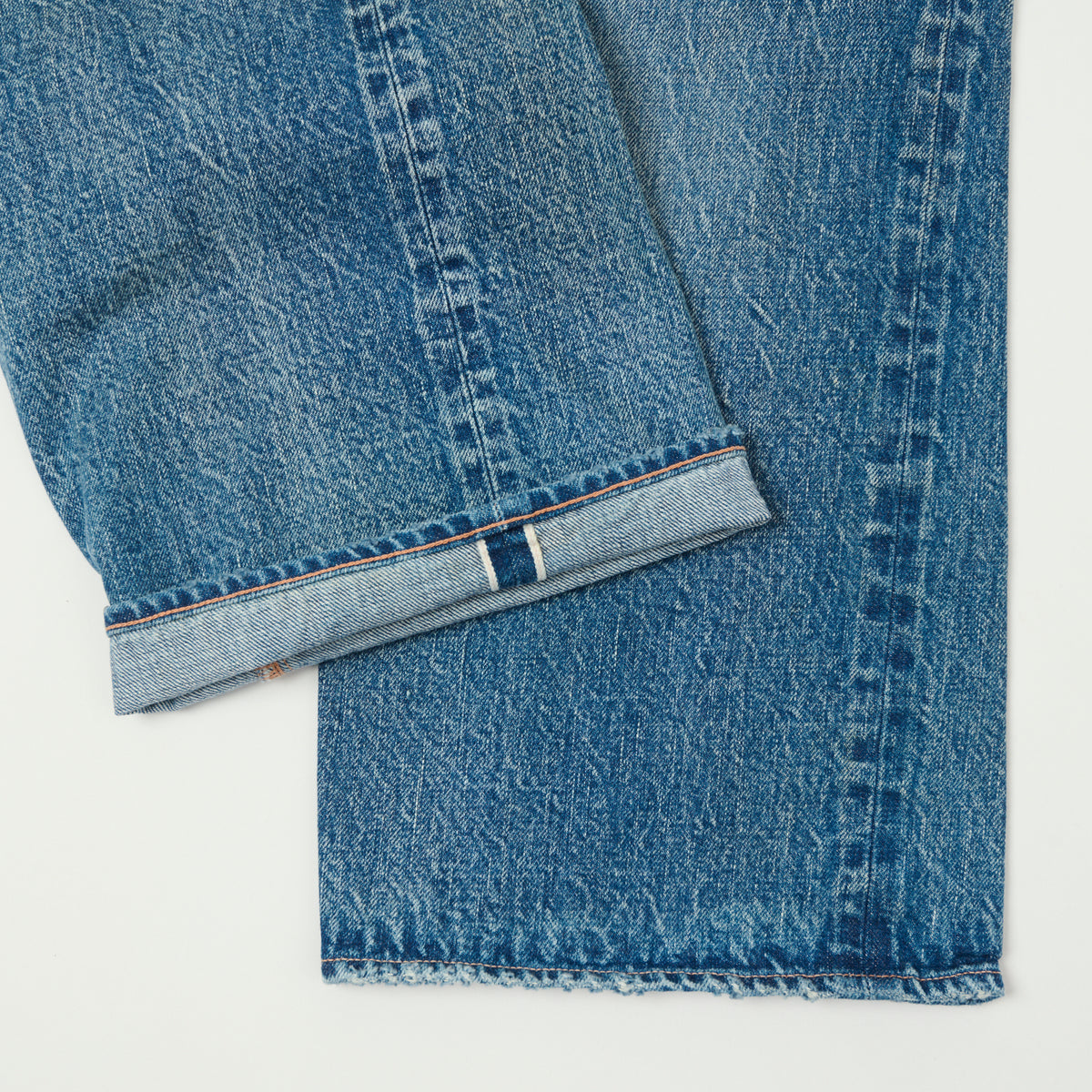 FULLCOUNT 1373 'Son of the Soil' 13.7oz Loose Straight Jean - Heavy Wash