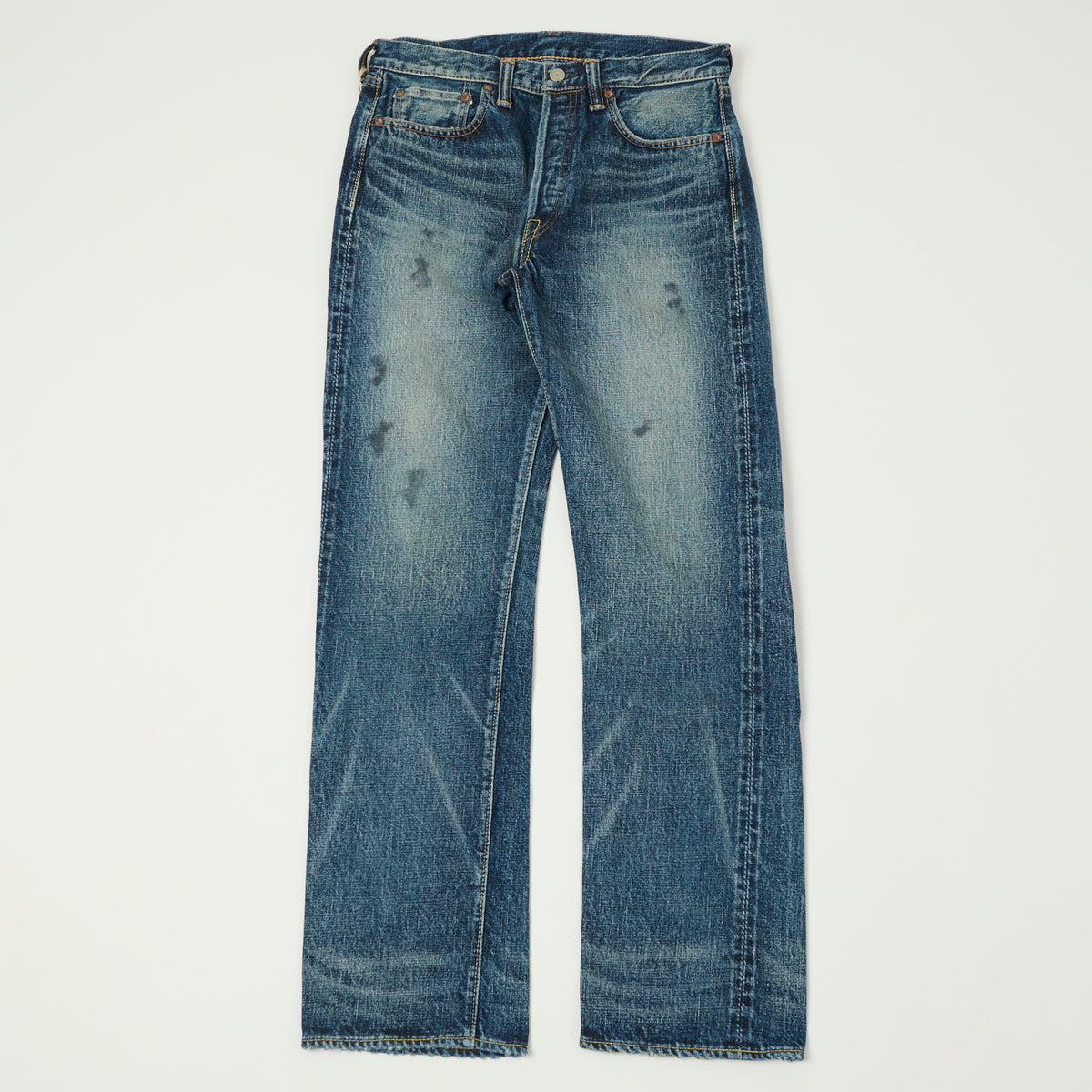 FULLCOUNT 1108XX 15.5oz Regular Straight Jean - 'Fear of the Dark' Wash