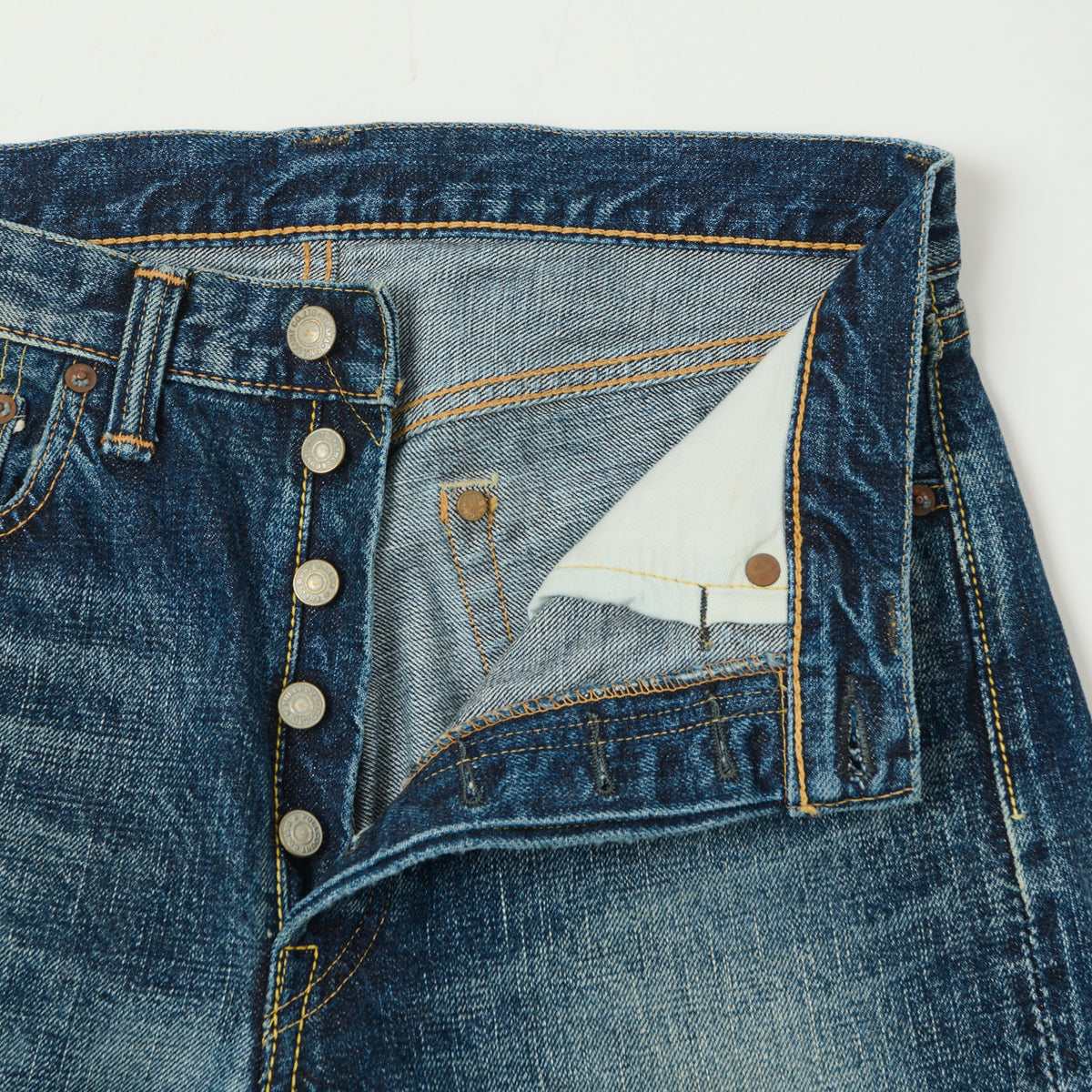 FULLCOUNT 1108XX 15.5oz Regular Straight Jean - 'Fear of the Dark' Wash