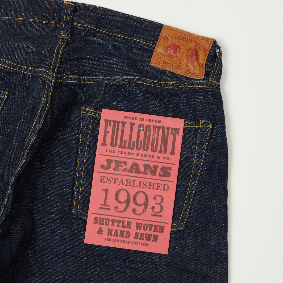 FULLCOUNT 1904 Five Pocket Denim Shorts - One Wash