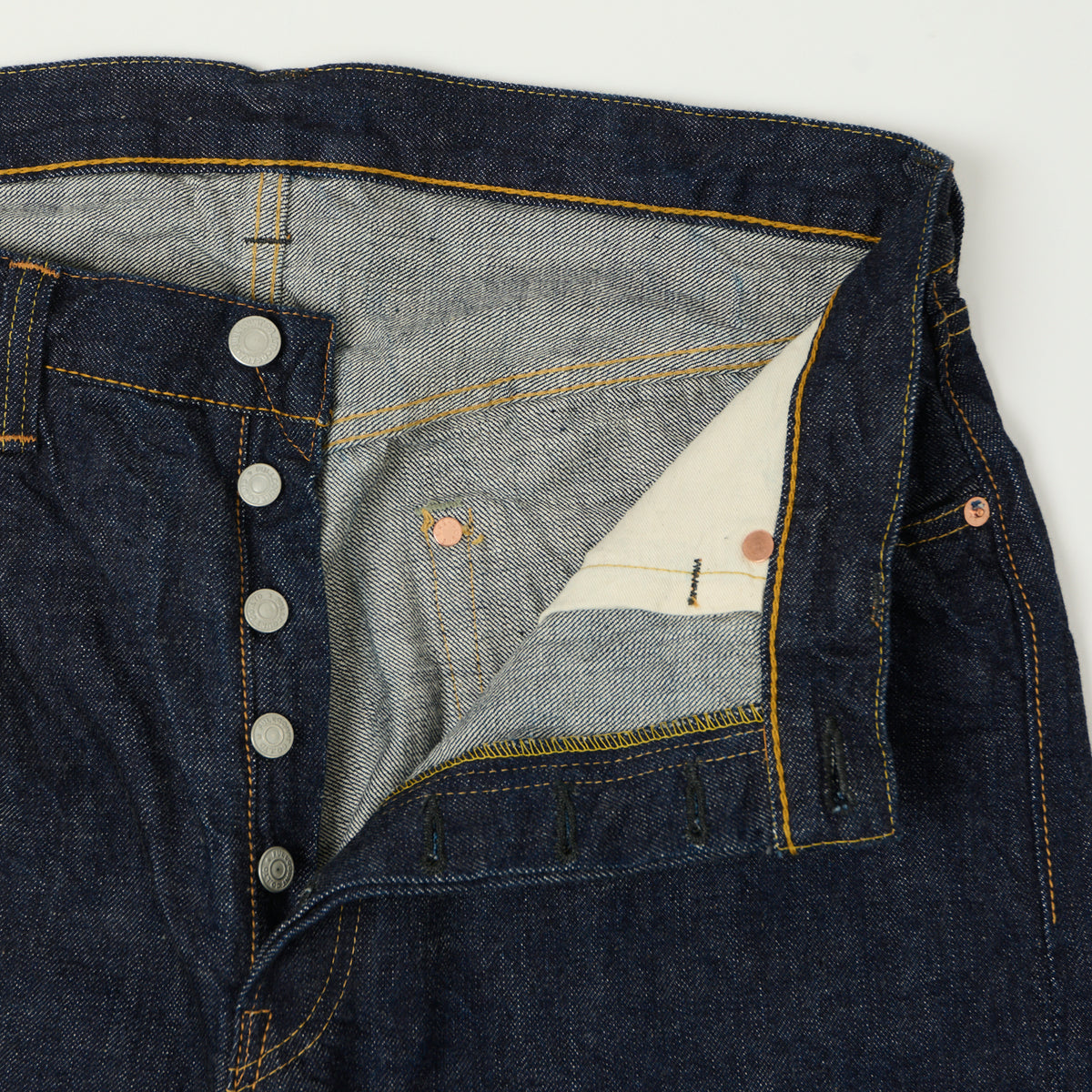 FULLCOUNT 1904 Five Pocket Denim Shorts - One Wash