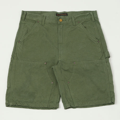 FULLCOUNT 1909 Double Knee Shorts - Olive Drab
