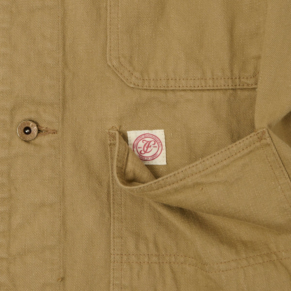 FULLCOUNT 2015 Denim Chore Jacket - Beige