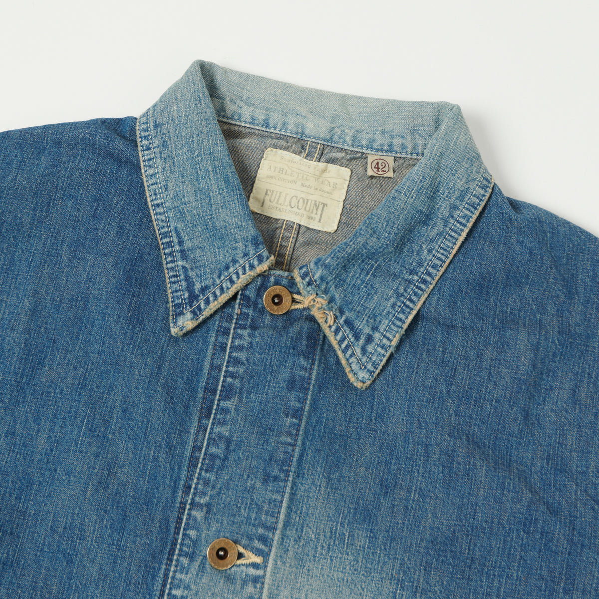 FULLCOUNT 2015 Denim Chore Jacket - Heavy Wash