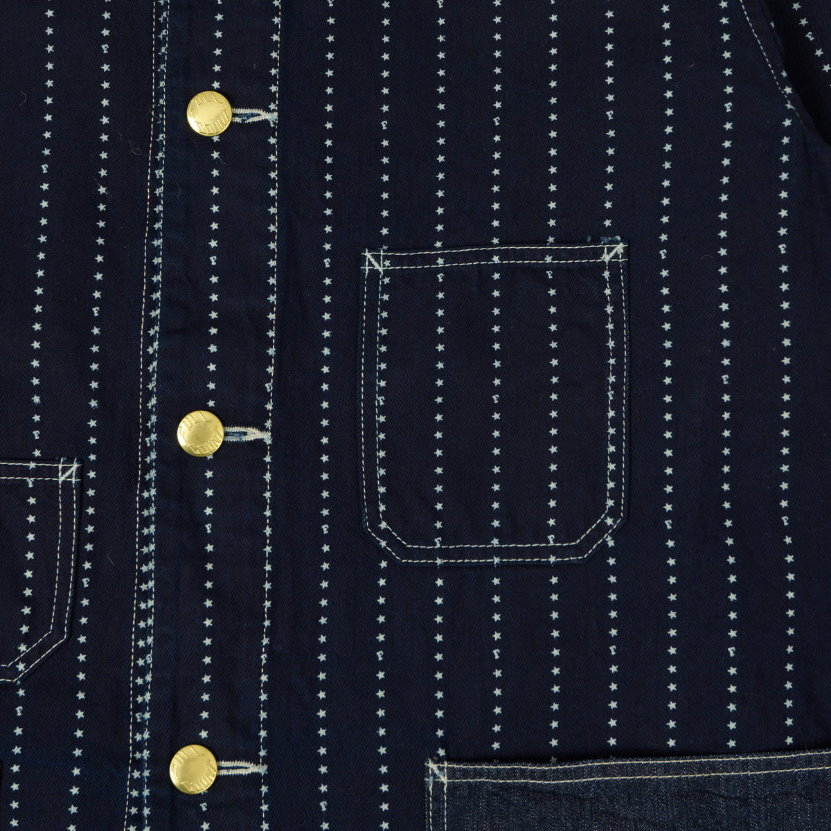 FULLCOUNT 2051 Star Print Wabash Chore Jacket - One Wash