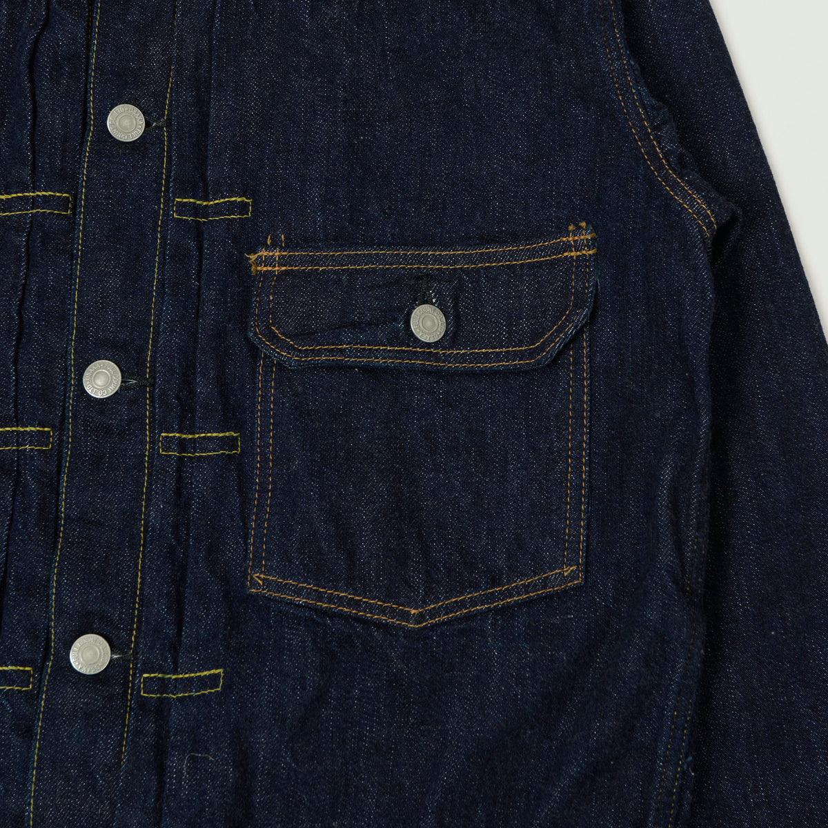 FULLCOUNT 2107SS 'Super Smooth' 11.5oz Type I Denim Jacket - One Wash
