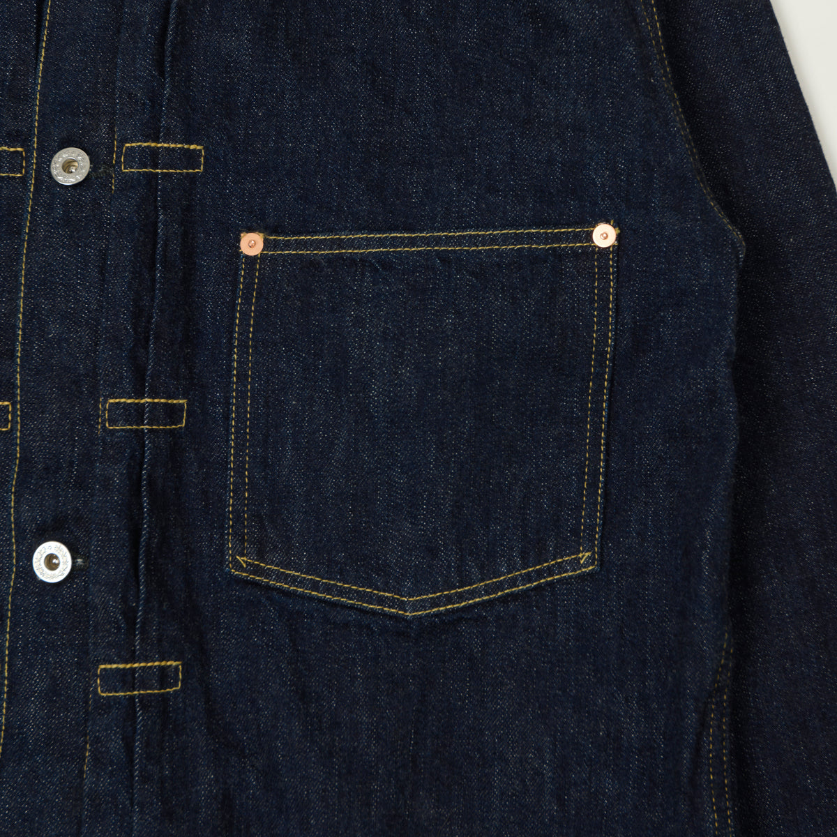 FULLCOUNT 2107 11.5oz WWII Model Type I Denim Jacket - One Wash