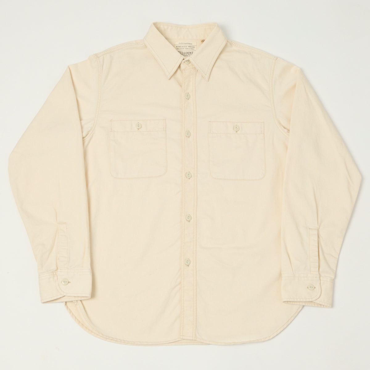 FULLCOUNT 4087 Twill Work Shirt - Ecru