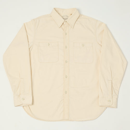 FULLCOUNT 4087 Twill Work Shirt - Ecru