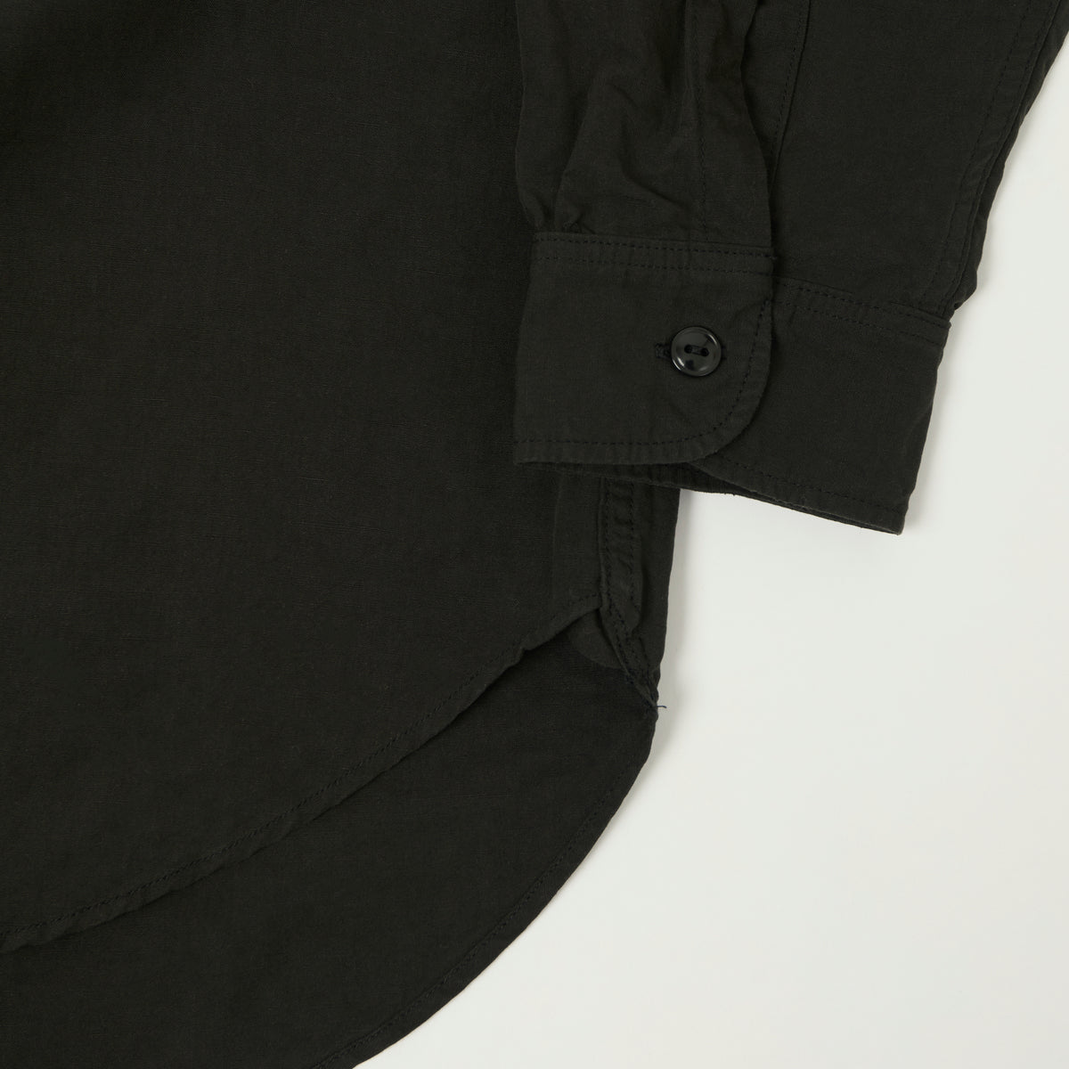 FULLCOUNT 4091L 1920s Cotton/Linen Farmers Shirt - Black
