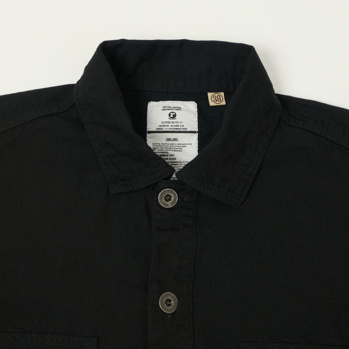 FULLCOUNT 4097 U.S. Army Lightweight Pullover Shirt - Black
