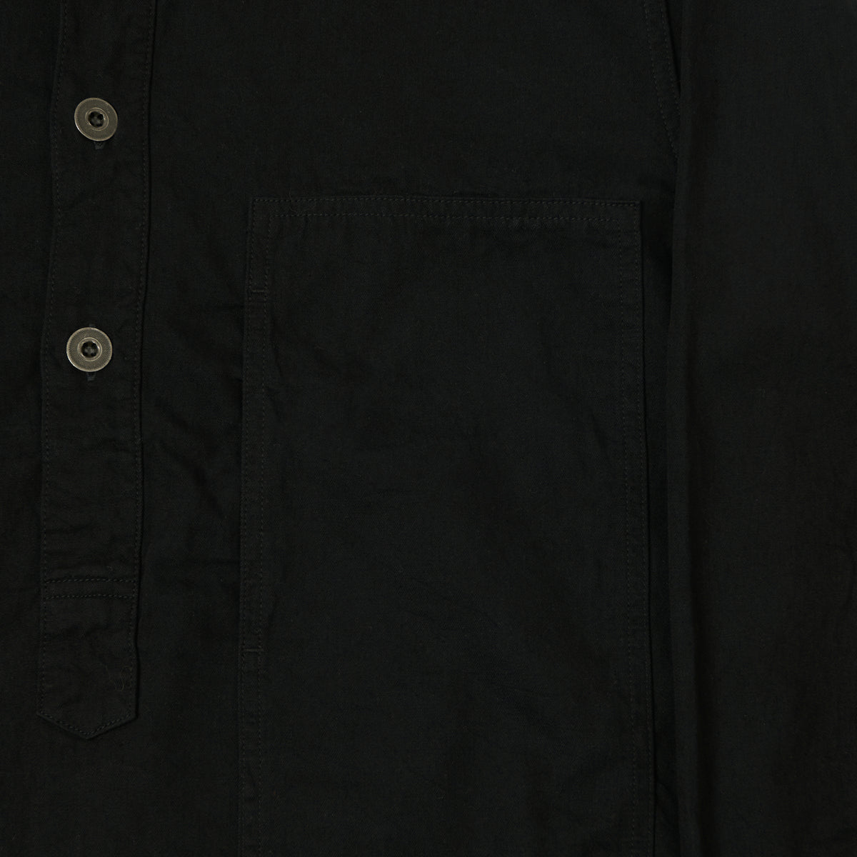 FULLCOUNT 4097 U.S. Army Lightweight Pullover Shirt - Black