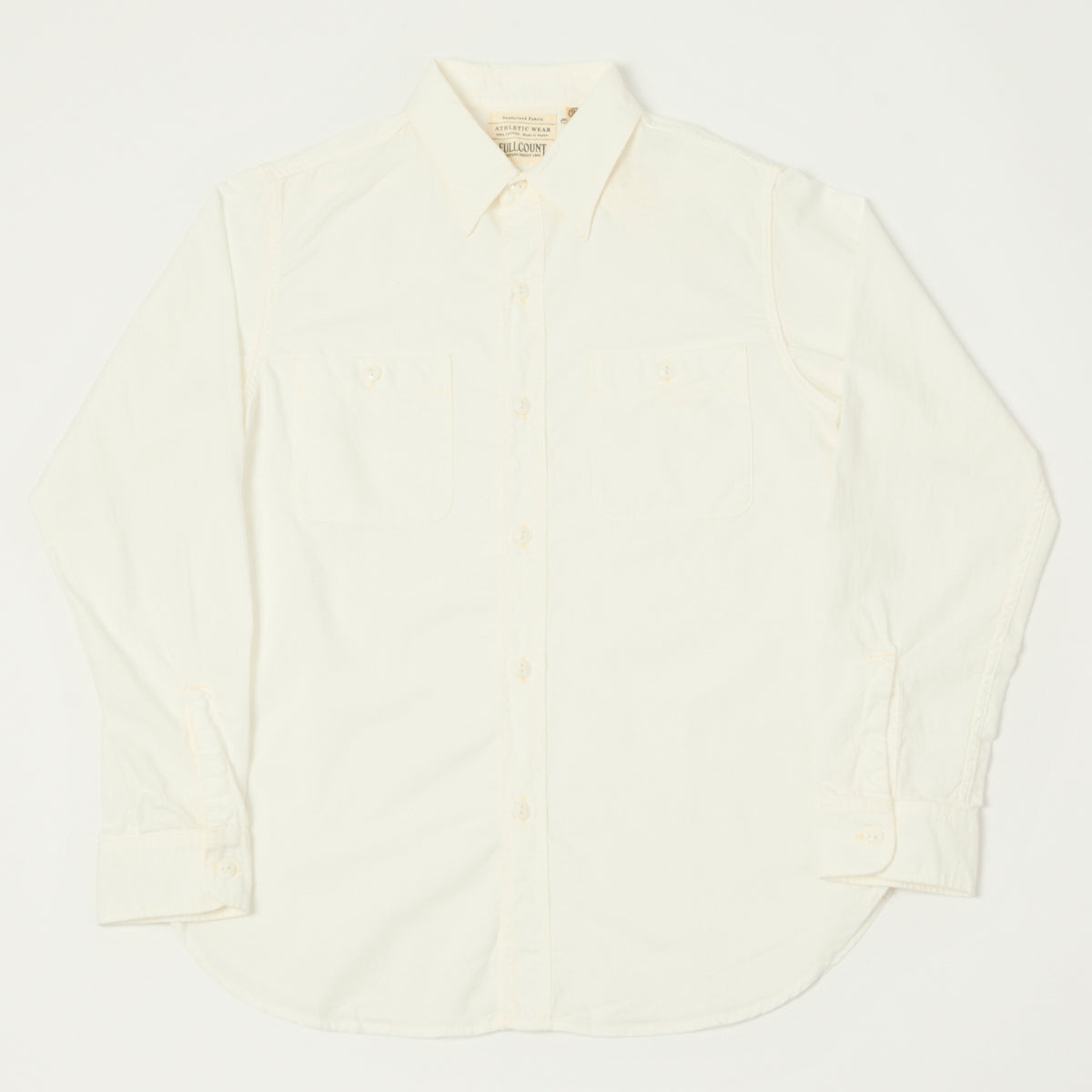 FULLCOUNT 4810 5oz Chambray Work Shirt - White