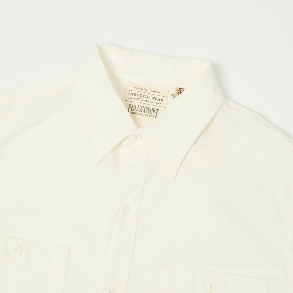 FULLCOUNT 4810 5oz Chambray Work Shirt - White