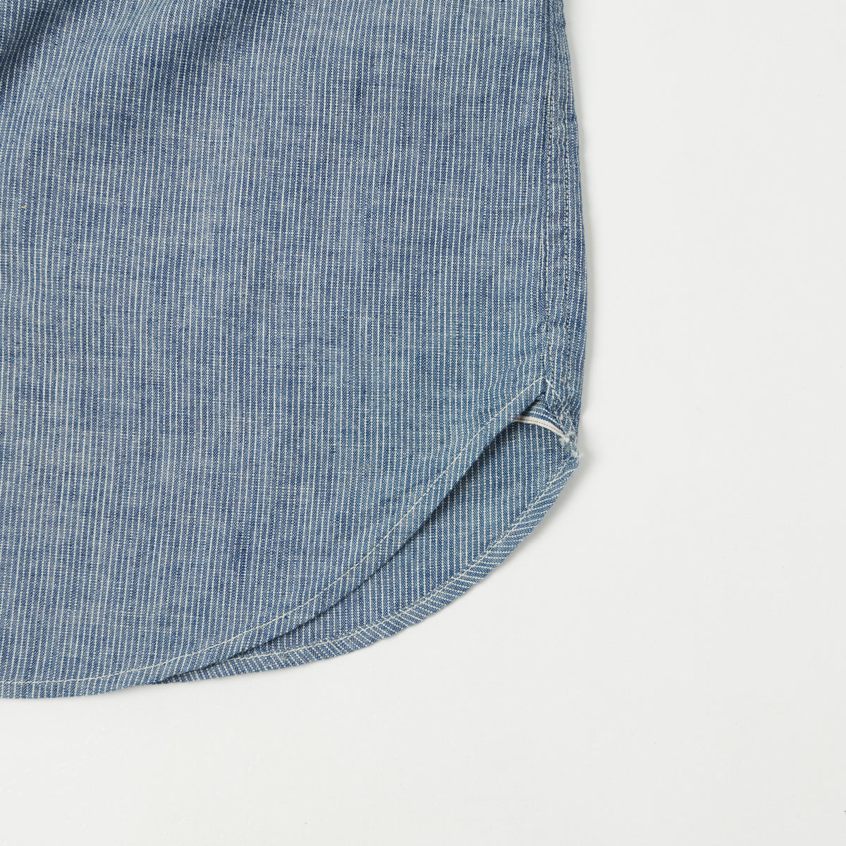 FULLCOUNT 4821 5oz Stripe Chambray Work Shirt - Indigo Stripe