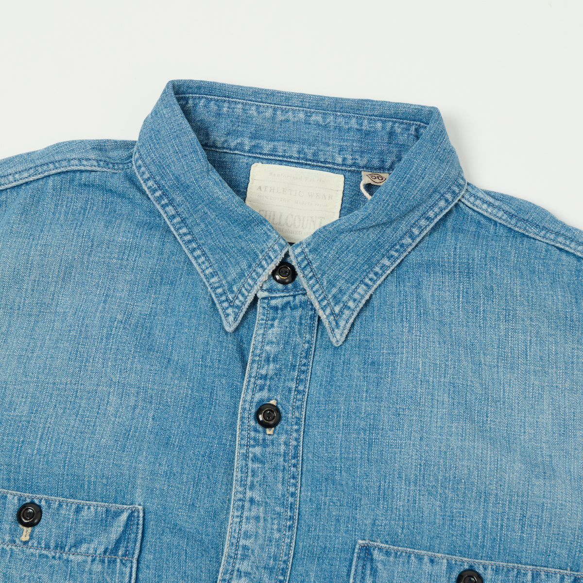 FULLCOUNT 4890 Denim Work Shirt - Heavy Wash