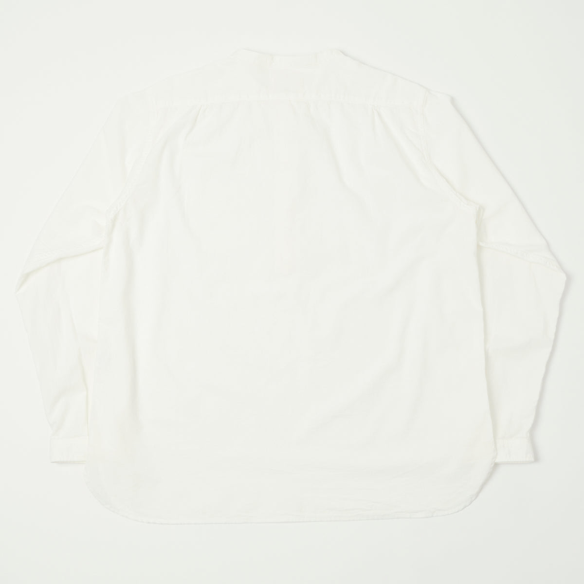 FULLCOUNT 4900 Stand Collar Pullover Chambray Shirt - White