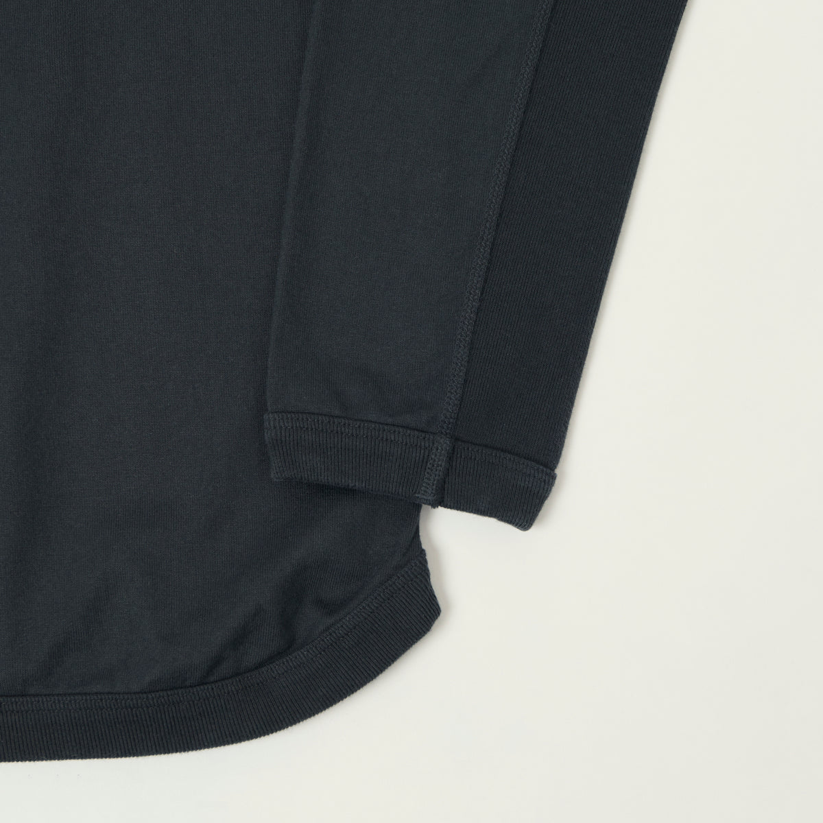 FULLCOUNT 5222L Flat Seam Heavyweight T-Shirt - Ink Black
