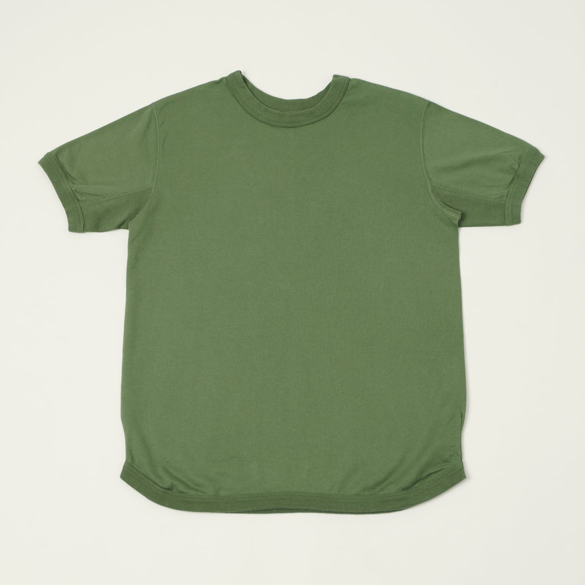 FULLCOUNT 5222 Flat Seam Heavyweight T-Shirt - Evergreen