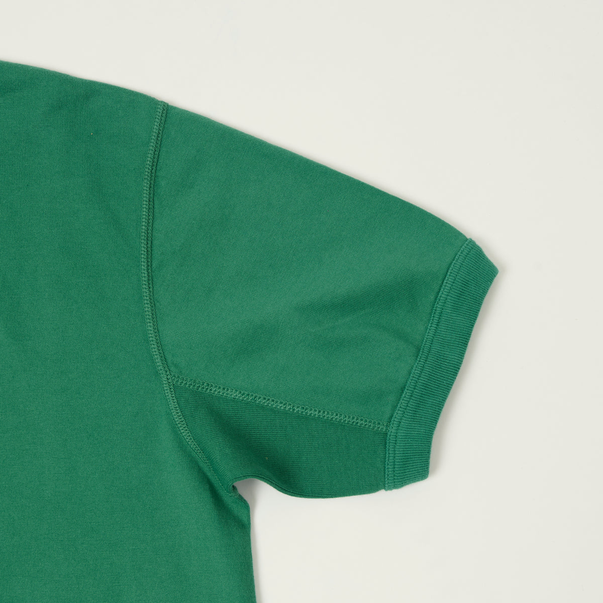 FULLCOUNT 5222H Flat Seam Heavyweight Henley - Green