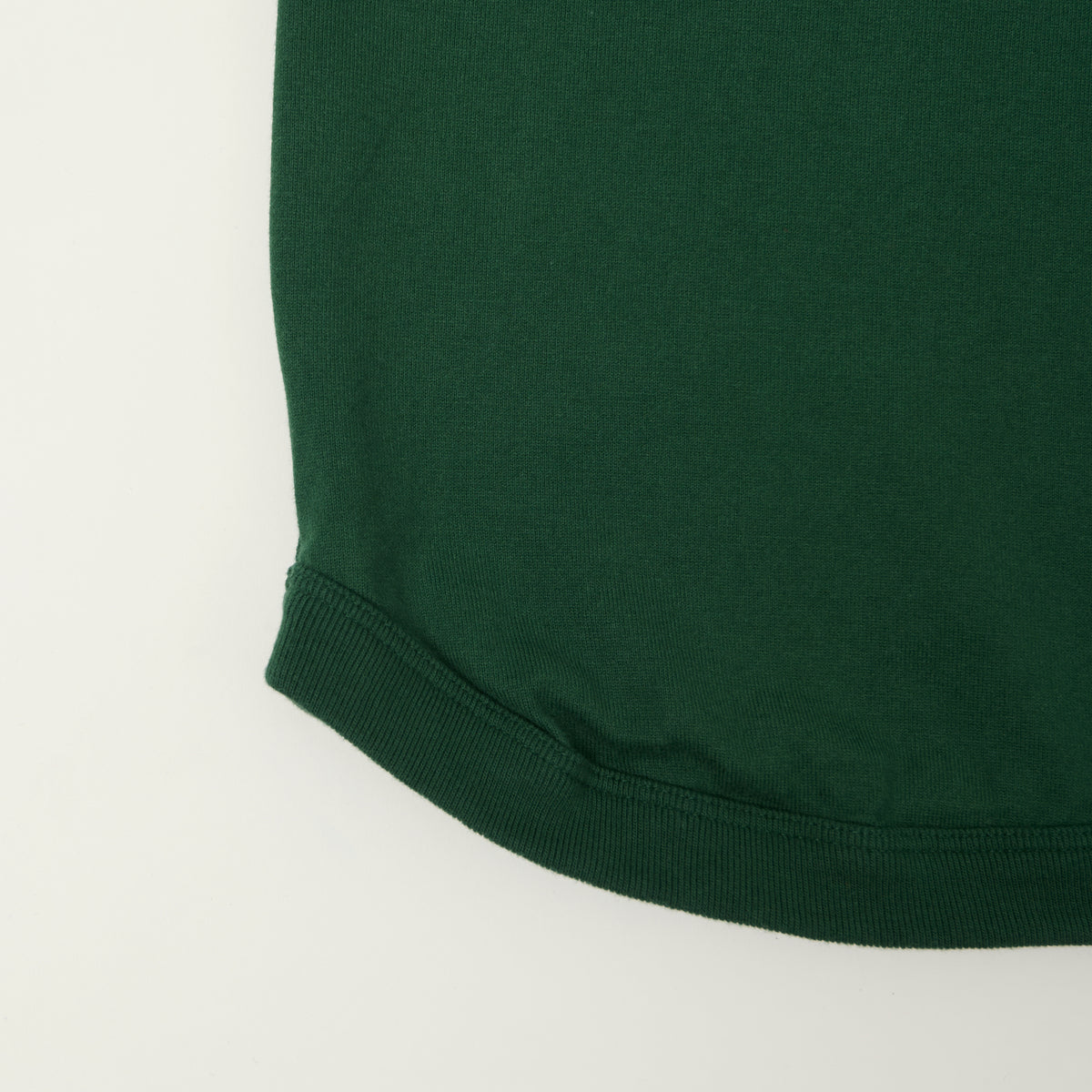 FULLCOUNT 5222H Flat Seam Heavyweight Henley - Dark Green
