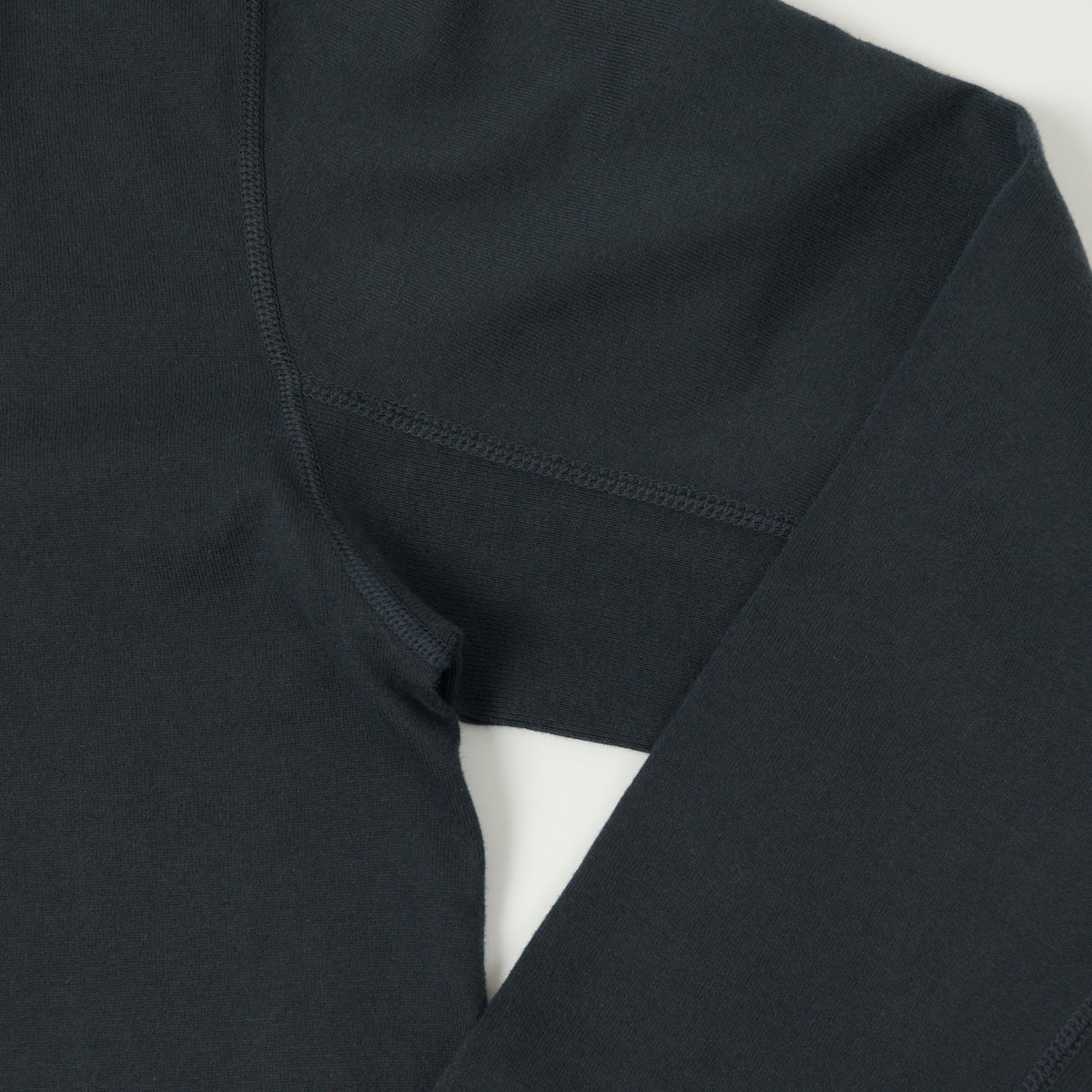 FULLCOUNT 5222LH Flat Seam Heavyweight Henley - Ink Black