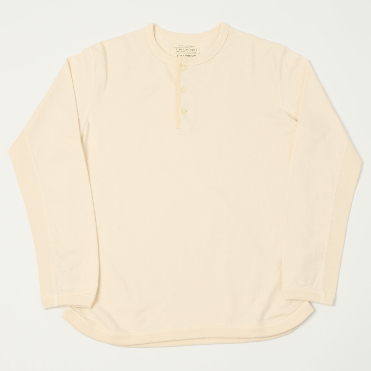 FULLCOUNT 5222LH Flat Seam Heavyweight Henley - Ecru