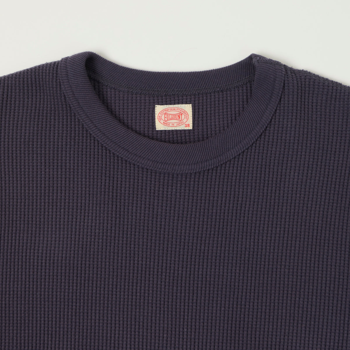 FULLCOUNT 5964 Heavyweight Waffle T-Shirt - Eggplant