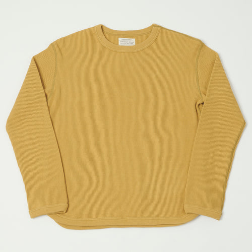 FULLCOUNT 5964 Heavyweight Waffle T-Shirt - Camel