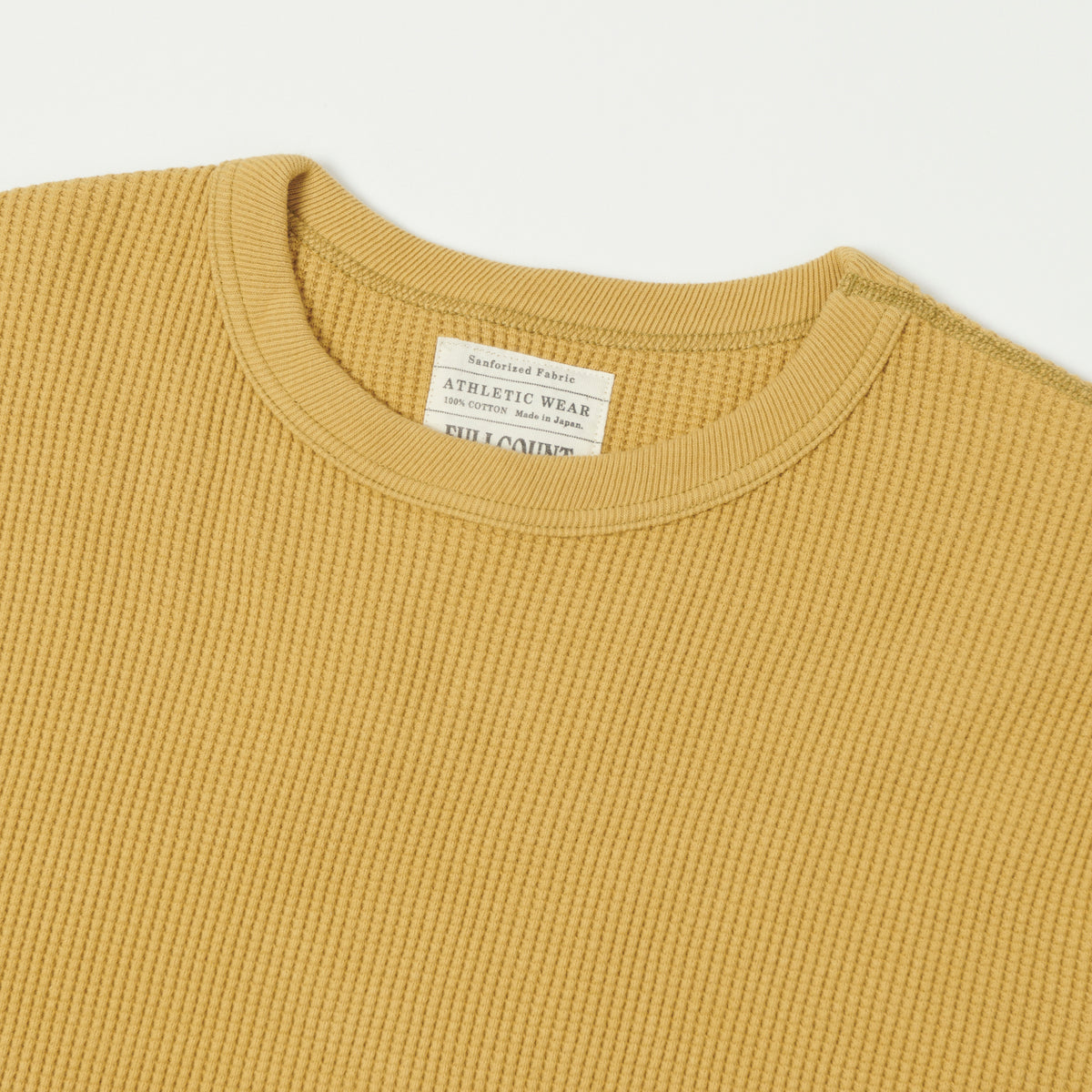 FULLCOUNT 5964 Heavyweight Waffle T-Shirt - Camel