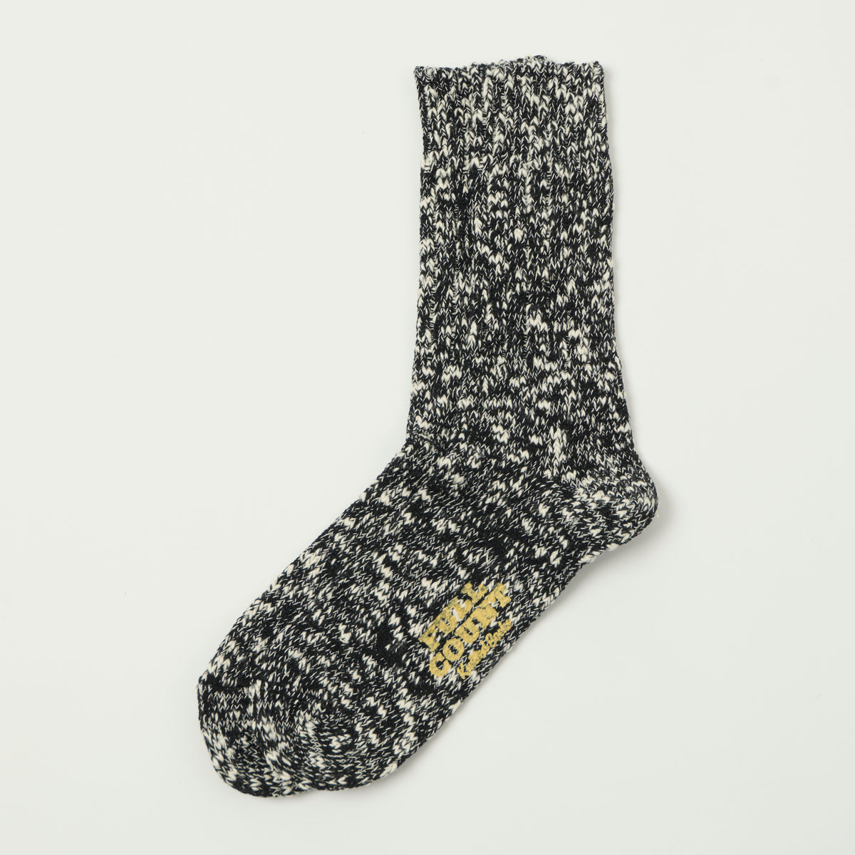 FULLCOUNT 6110 Slub Sock - Black