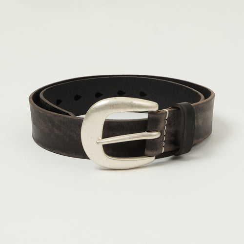 FULLCOUNT 6210 Wild Leather Belt - Black